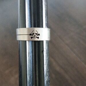 Silver Skull Design Ring 8.5